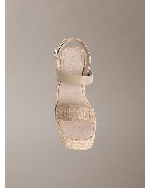 Calvin Klein Multicolor Elisabeth Espadrille Wedge Sandals