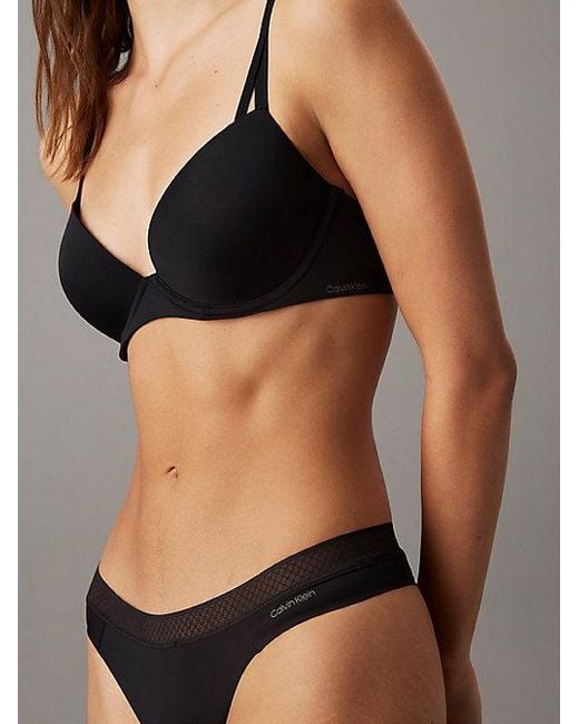 Calvin Klein Black Push-Up T-Shirt Bra