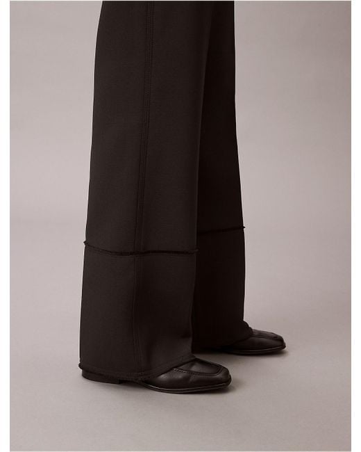 Calvin Klein Blue Raw Edge Trouser
