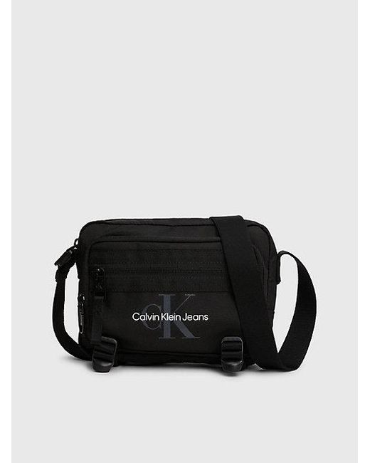 Bandolera con logo Calvin Klein de hombre de color Black