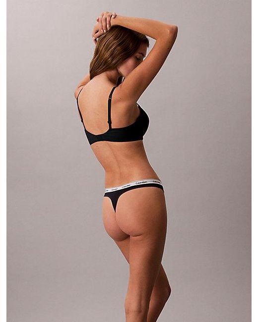 Calvin Klein Gray 3 Pack Low Rise Thongs