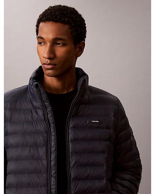 Calvin Klein Blue Lightweight Puffer Jacket for men