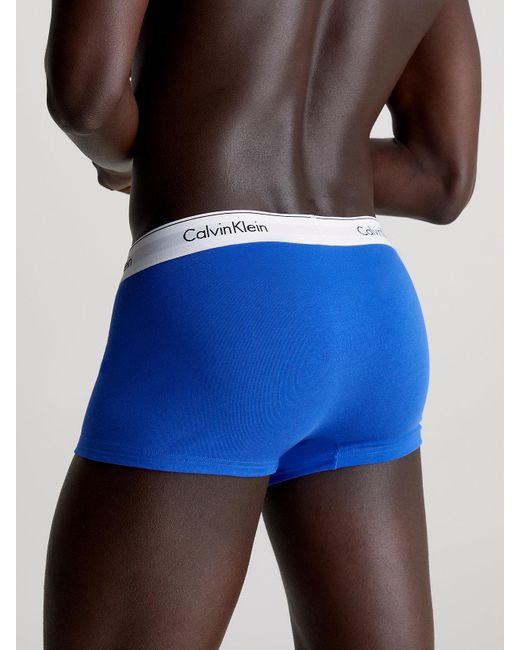 Calvin Klein Gray 3 Pack Low Rise Trunks - Modern Cotton for men