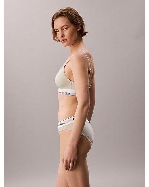 Calvin Klein Gray 2 Pack Bikini Briefs Icon Cotton Modal