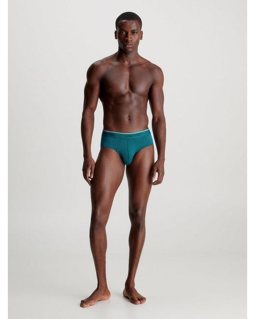 Calvin Klein Blue 3 Pack Briefs - Micro Stretch for men