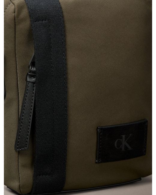 Calvin Klein Green Canvas Reporter Bag for men