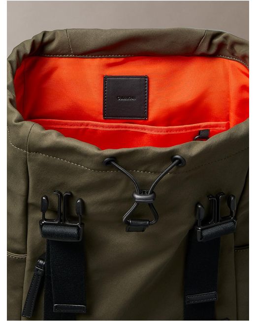 Calvin Klein Gray Canvas Backpack for men