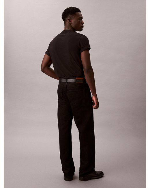 Jean Baggy Calvin Klein pour homme en coloris Black