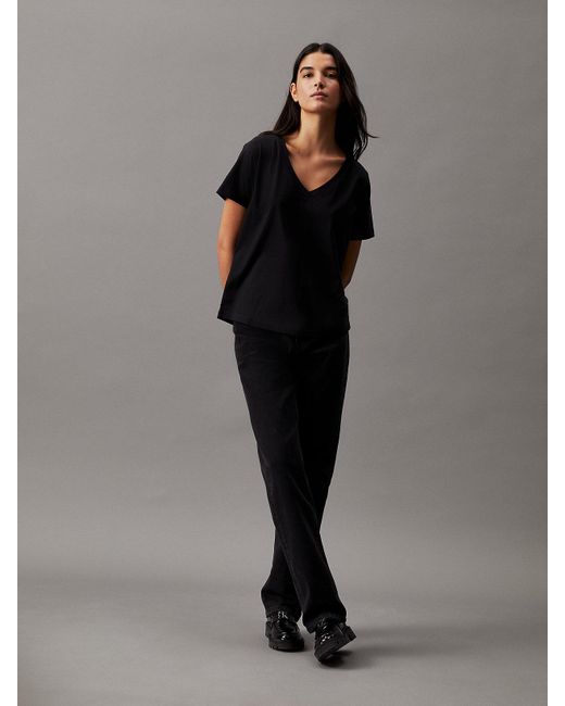 Calvin Klein Black V-Neck T-Shirt