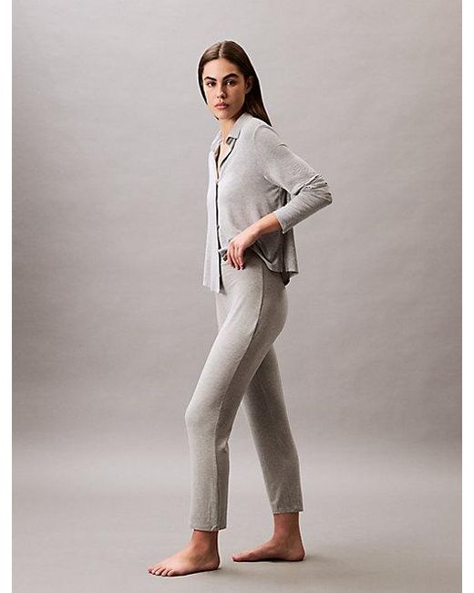 Calvin Klein Pyjamabroek in het Gray