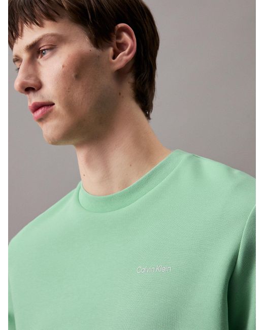 Calvin Klein Green Cotton Sweatshirt for men