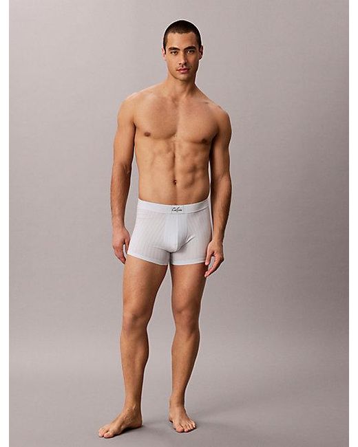 Calvin Klein White Trunks Heritage Cotton for men