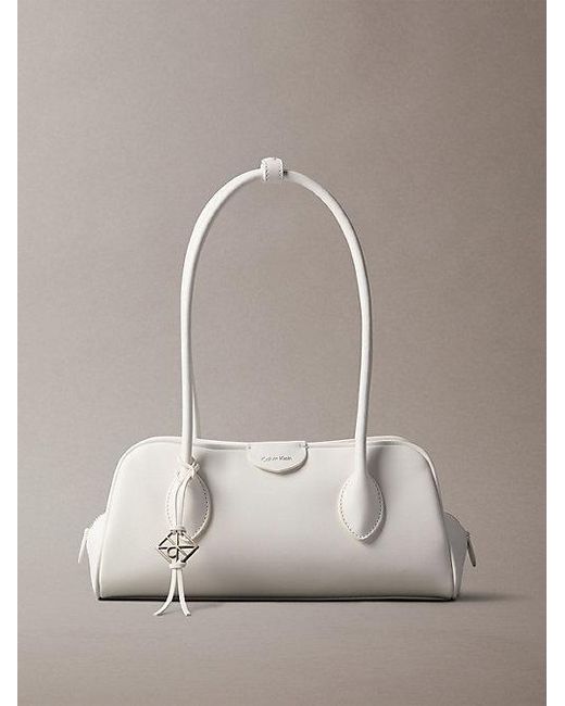 Calvin Klein Natural Emblem Logo Shoulder Bag