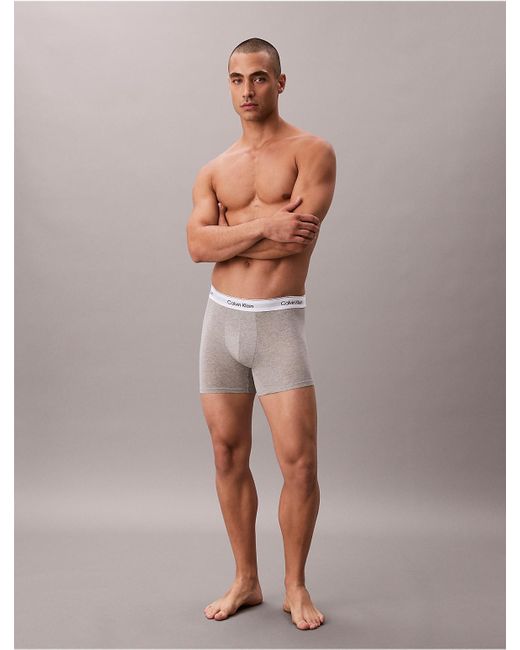 Calvin Klein White Icon Cotton Stretch 3-Pack Boxer Brief for men