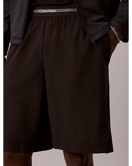 Calvin Klein Brown Sport Water Repellent Performance Gym Shorts for men