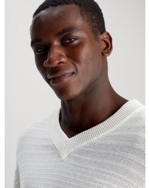 Calvin klein v neck jumper new arrivals