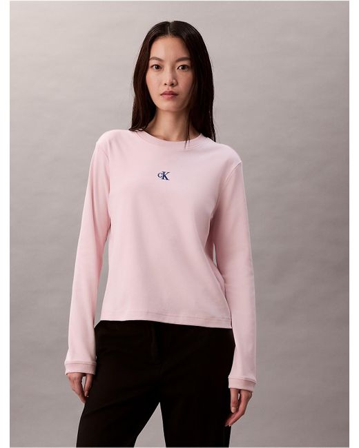 Calvin Klein Pink Calvin Klein Ombre Logo Graphic Classic T-Shirt