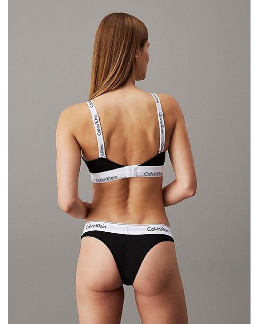 Calvin Klein Black Bralette Modern Cotton
