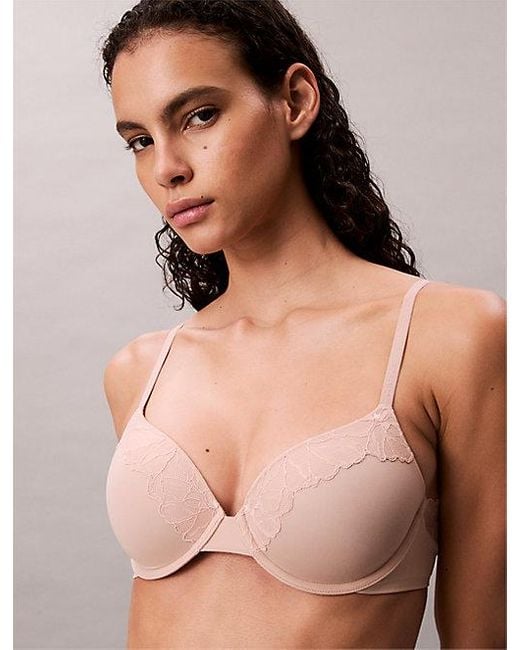 Calvin Klein Multicolor Lightly Lined Full Coverage Bra Perfectly Fit Lace