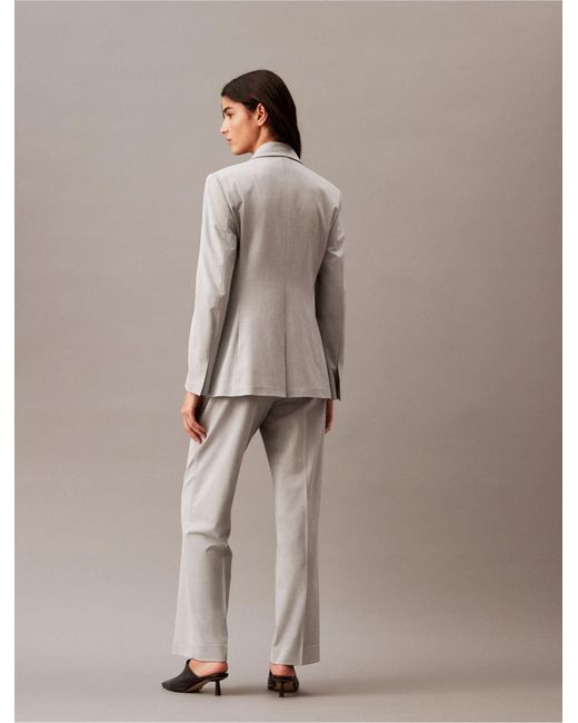 Calvin Klein Brown Refined Stretch Classic Trouser