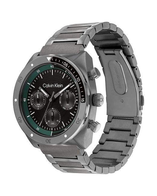 Calvin Klein Gray Multifunction Link Bracelet Watch for men