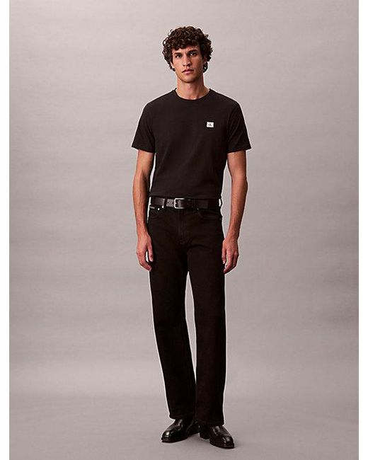 Calvin Klein Black Jeans Cotton Badge T-Shirt for men