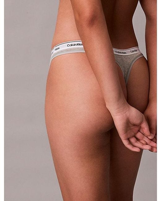 Calvin Klein Red 3 Pack Thongs Icon Logo