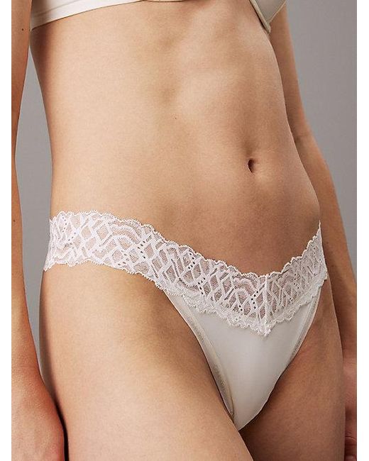 Calvin Klein String - Ck Attraction in het Gray