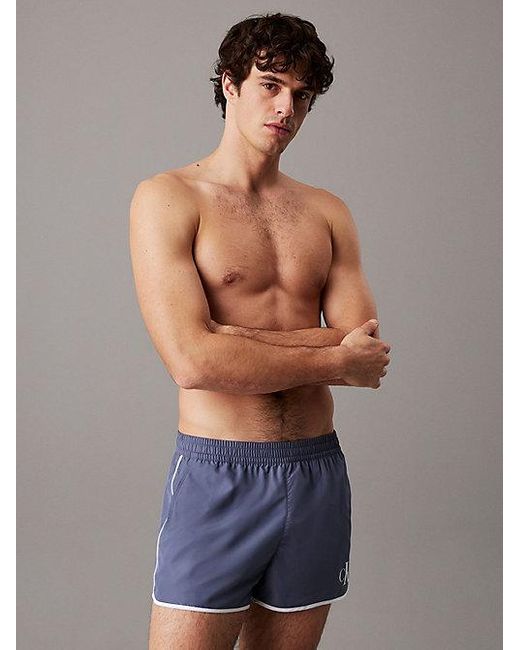 Calvin Klein Runner Zwemshort in het Blue voor heren