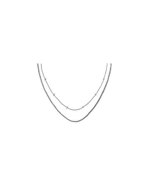 Calvin Klein Metallic Jeans 2 -Piece Layered Necklace Set