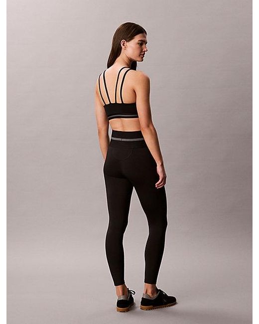Calvin Klein Black Sport Quick Dry High Rise 7 8 Gym Leggings