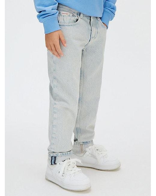 Calvin Klein Blue Jeans Mid Rise Straight Jeans for men