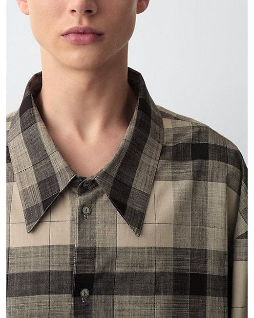 Calvin Klein Brown Blakely Plaid Button-Up Shirt for men