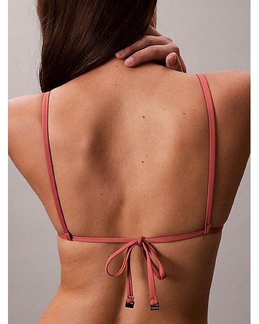 Calvin Klein Multicolor Triangle Bikini Top Ck Essentials