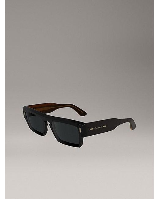 Calvin Klein Gray Modified Rectangle Sunglasses Ck24532S for men