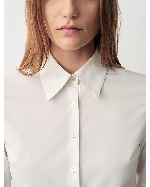 Calvin Klein Daisy Slim Button-Down Overhemd in het White