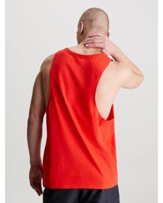 Calvin Klein Strand-Tanktop - Intense Power in Red für Herren