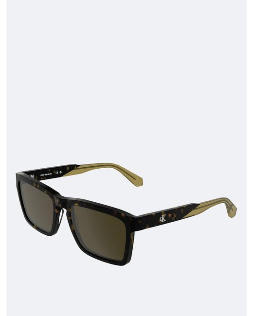 Calvin Klein Green Modified Rectangle Sunglasses Ckj25617S for men