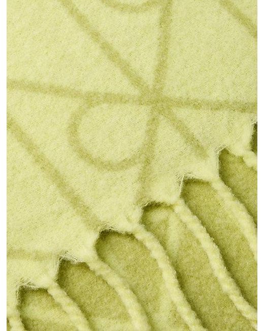 Calvin Klein Yellow Warm Wool Blend Logo Scarf for men