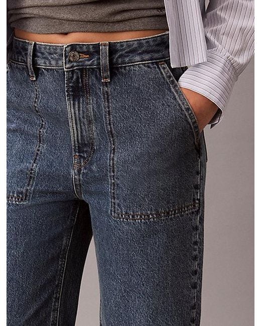 Calvin Klein Multicolor Jeans High Rise Loose Jenas