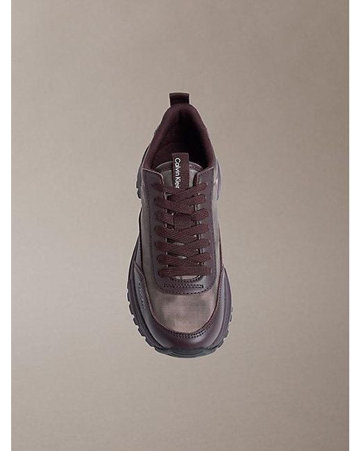 Calvin Klein Multicolor Trailblazer — Leather Runner Trainers