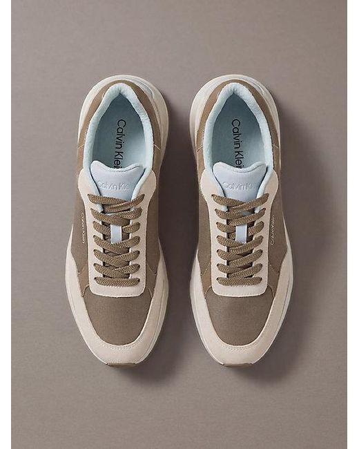 Calvin Klein Multicolor Suede Chunky Dad Trainers for men