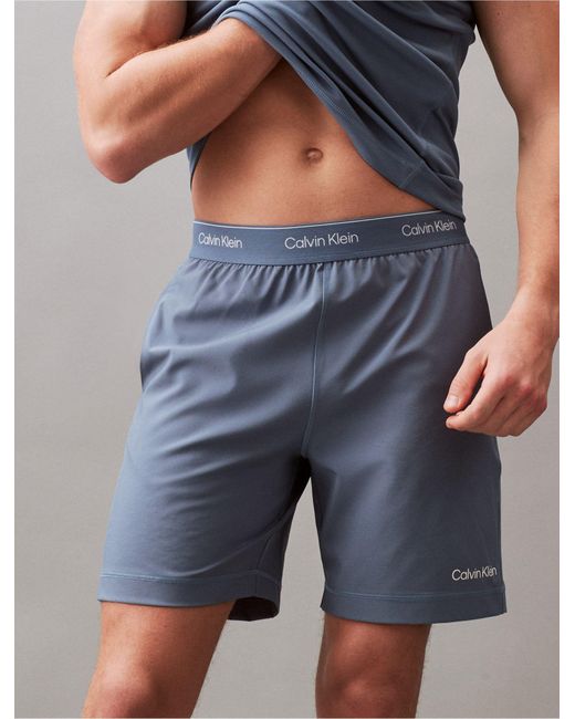 Calvin Klein Blue Modern Sport Woven Shorts for men