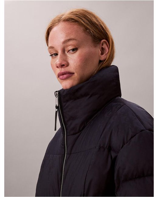 Calvin Klein Blue Calvin Klein Allover Puffer Jacket