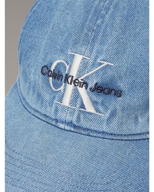 Calvin Klein Blue Denim Logo Cap for men