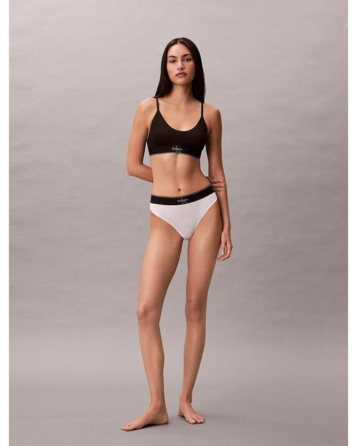 String Élastique Calvin Klein en coloris White