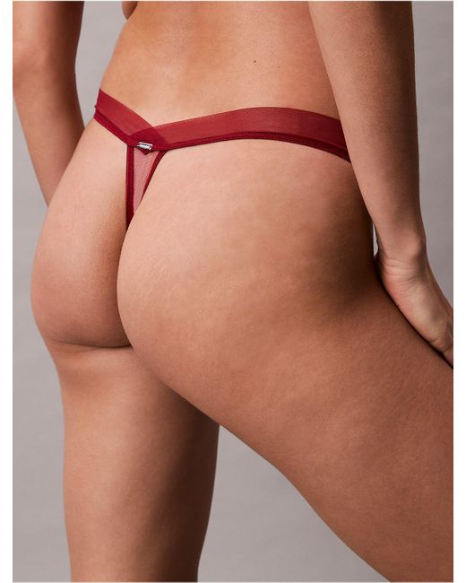 Calvin Klein Multicolor Thong Ck Floral Lace