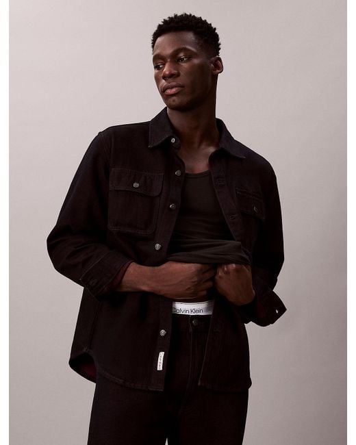 Giacca A Camicia di Calvin Klein in Multicolor da Uomo