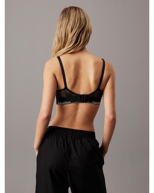 Calvin Klein Black Lace Maternity Bra