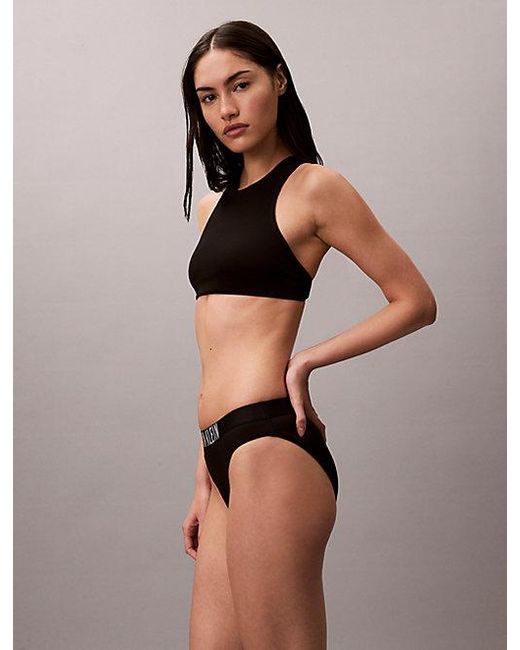 Calvin Klein Black Bralette Bikini Top Intense Power